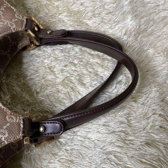 Roberta di Camerino Brown Italian Leather Trim Monogram Tote Bag - Picture 7 of 9